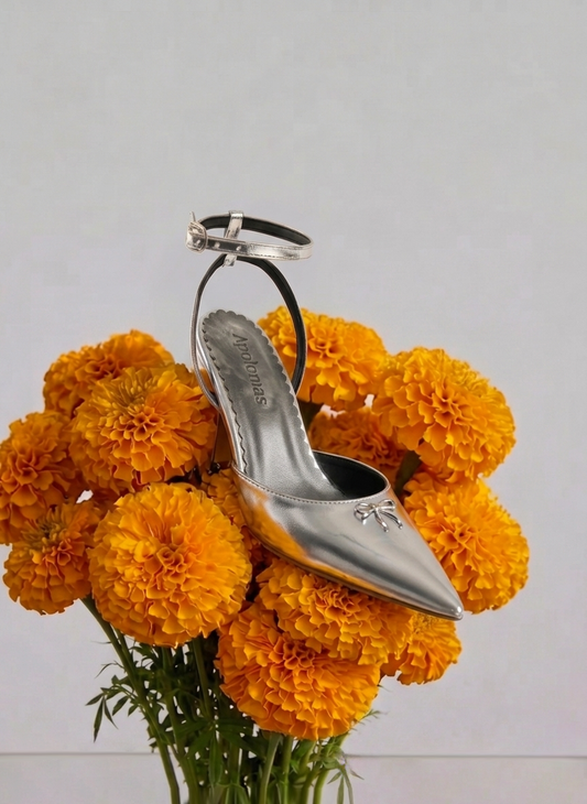 Zapatillas Josefina — Plata