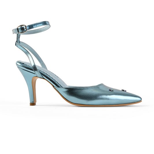 Zapatillas Josefina — Zafiro azul