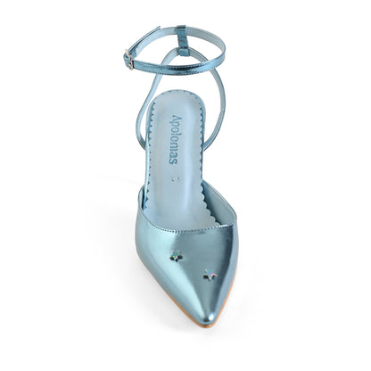 Zapatillas Josefina — Zafiro azul